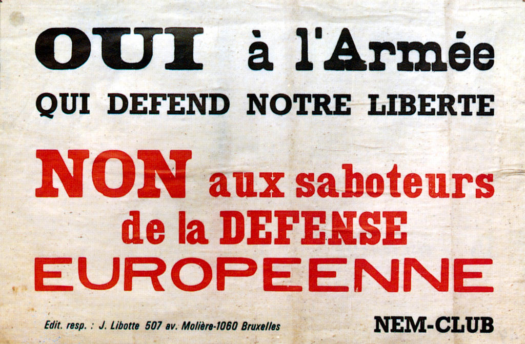 Affiche en faveur de la Communauté européenne de défense (CED)