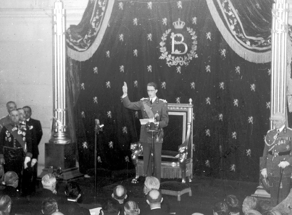Baudouin I takes the oath (17 July 1951)