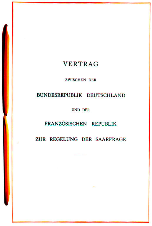 Traité réglant la question de la Sarre (27 octobre 1956)