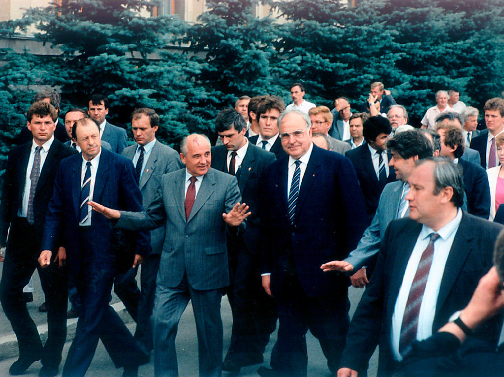Pourparlers germano-soviétiques sur l'unification de l'Allemagne (Stavropol, 15 juillet 1990)