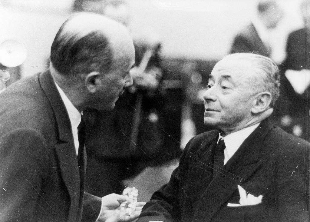 Jean Monnet et Paul Reynaud (Strasbourg, 22 janvier 1953)