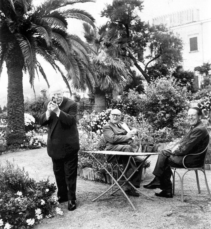 Joseph Bech, Paul-Henri Spaak und Johan Willem Beyen auf der Konferenz von Messina (1. bis 3. Juni 1955)