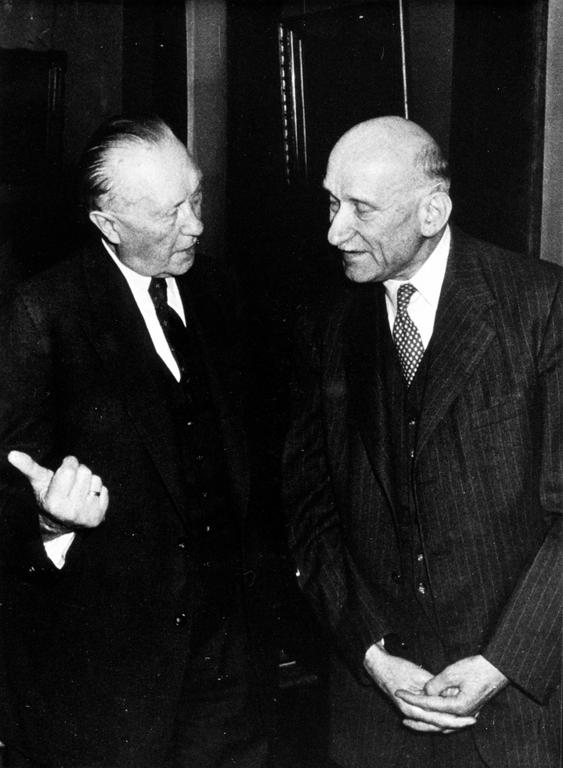 Konrad Adenauer et Robert Schuman