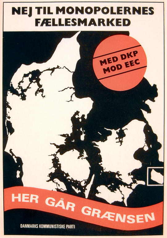 Couverture d'une brochure du Parti communiste danois (Juillet 1971)