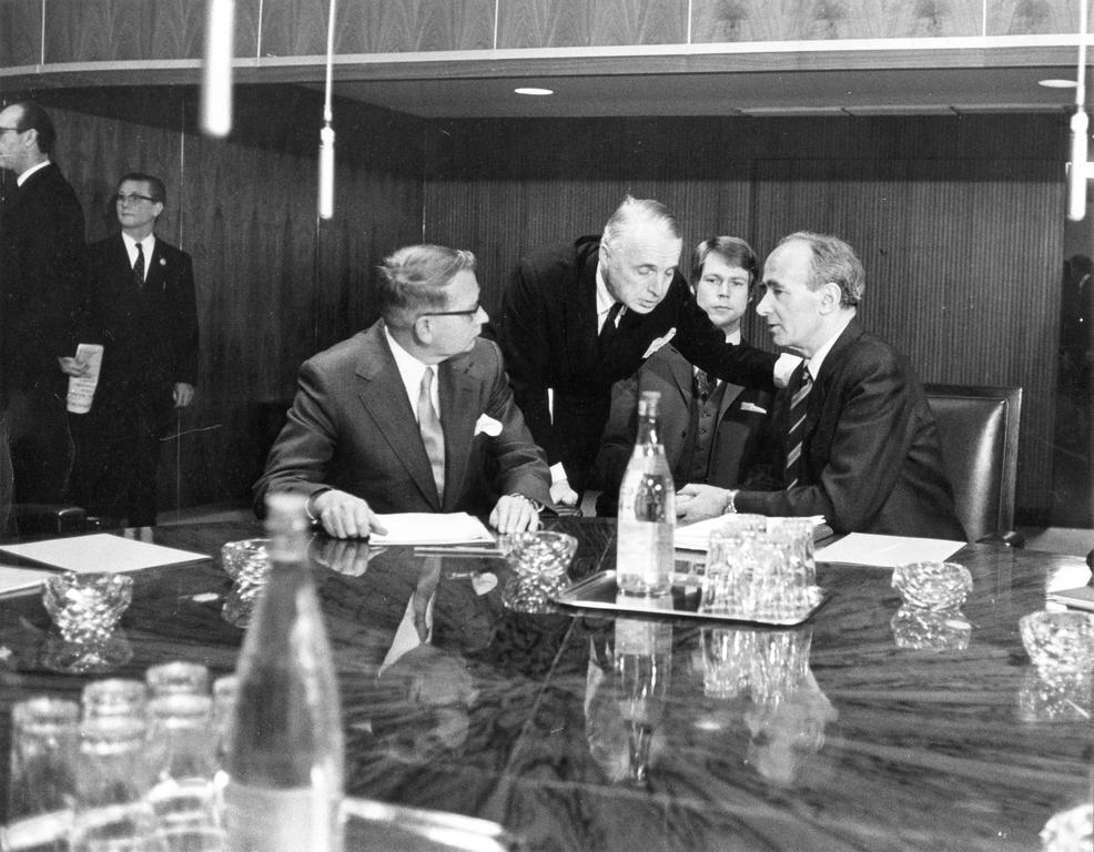 La délégation norvégienne (Bruxelles, 7 janvier 1972)