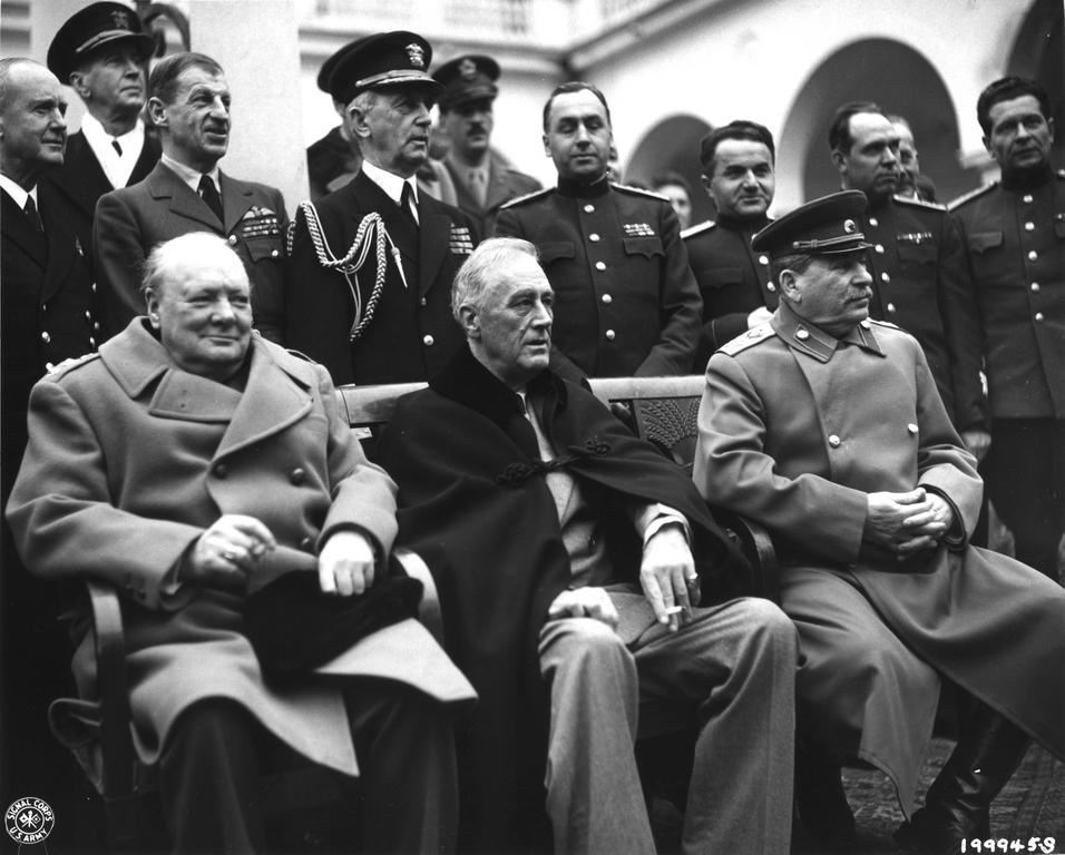 Churchill, Roosevelt et Staline à Yalta (4 au 11 février 1945)