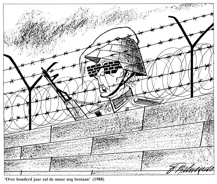 Caricature de Behrendt sur la RDA (1988)
