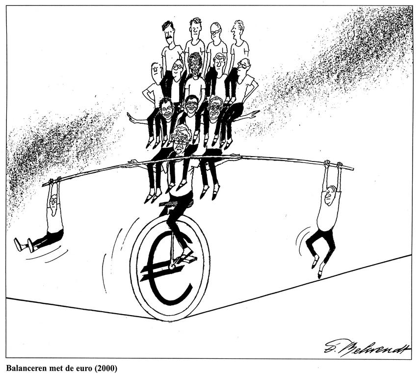 Caricature de Behrendt sur l’Union économique et monétaire (2000)