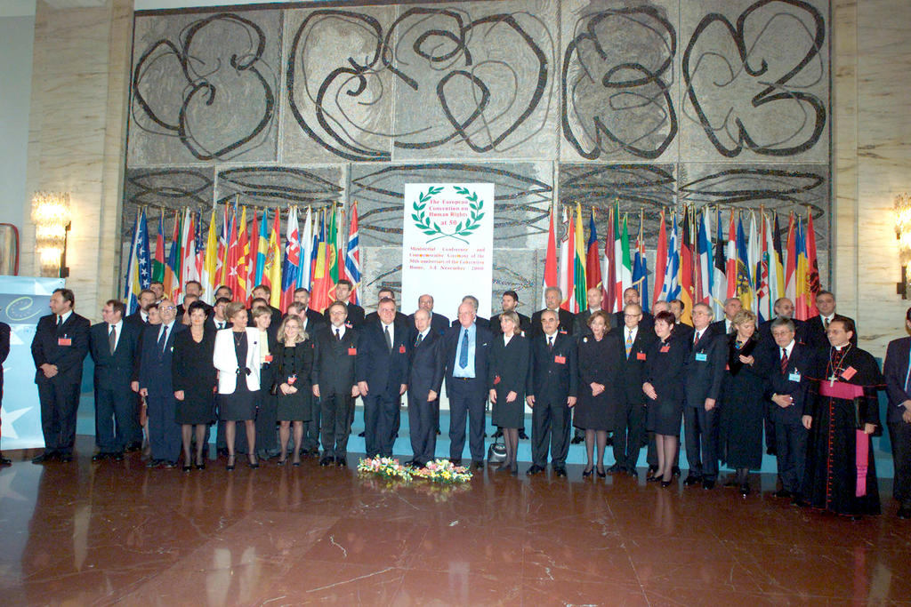 50e anniversaire de la Convention européenne des Droits de l'Homme (Rome, 3-4 novembre 2000)
