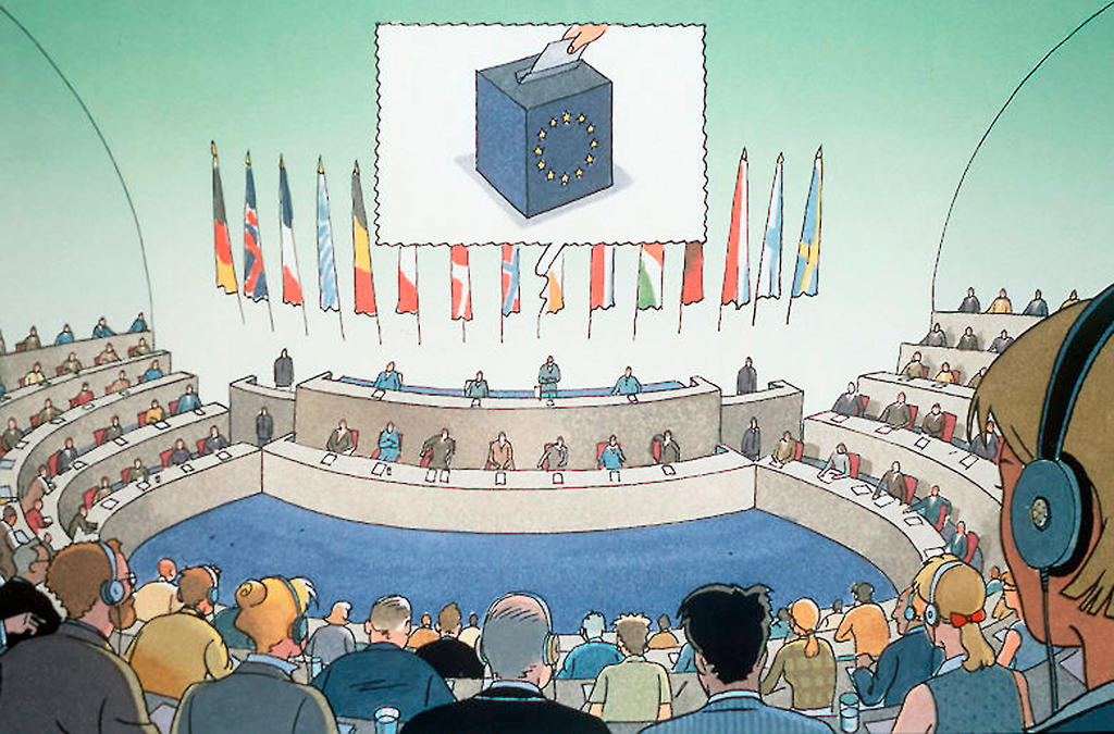 Sketch of the European Parliament