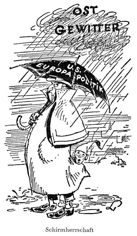 Caricature de Lang sur la politique américaine à l'égard de l'Allemagne occidentale (17 janvier 1949)