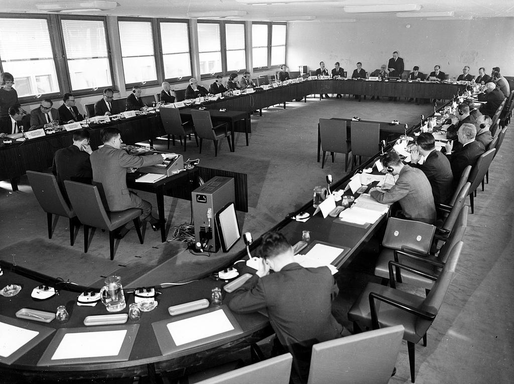 Committee room of the Council of Europe’s Consultative Assembly