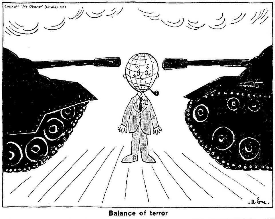Cartoon by Abu on Cold War (29 October 1961)