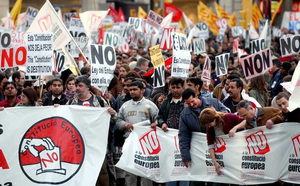 Manifestación contra la Constitución Europea (Bilbao, 12 de febrero de 2005)