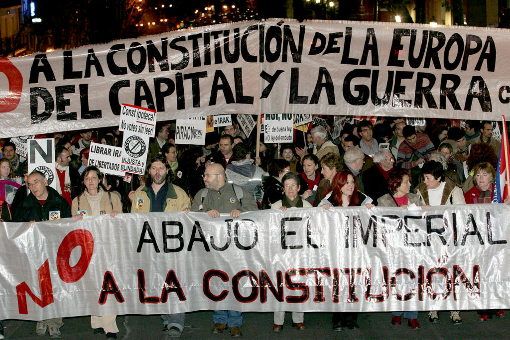 Manifestación contra la Constitución Europea (Madrid, 20 de enero de 2005)