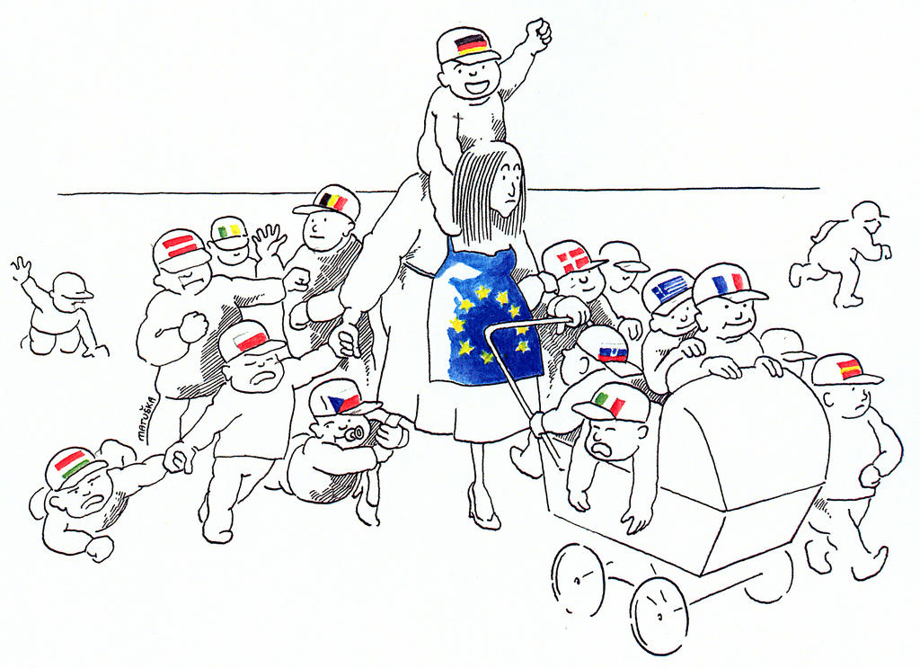 Caricature de Matuska sur le cinquième élargissement de l'UE (2004)