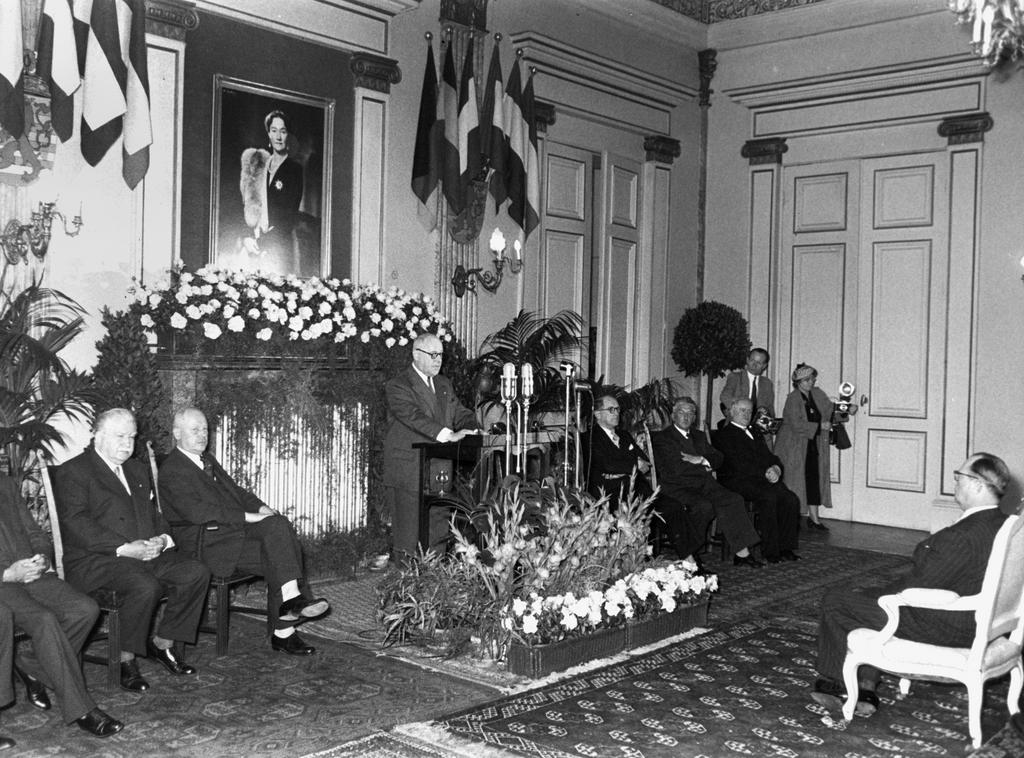 Allocution d'Émile Hamilius lors de la séance d'installation de la Haute Autorité (Luxembourg, 10 août 1952)