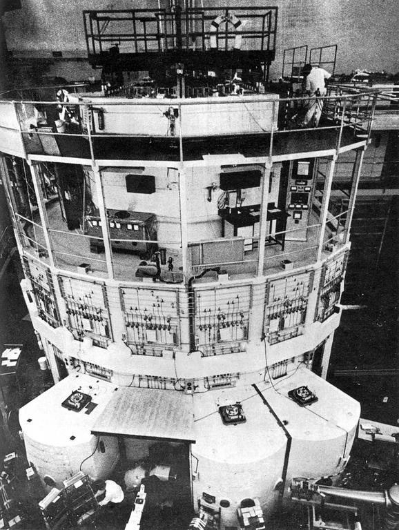 Inside view of the Petten nuclear reactor in the Netherlands