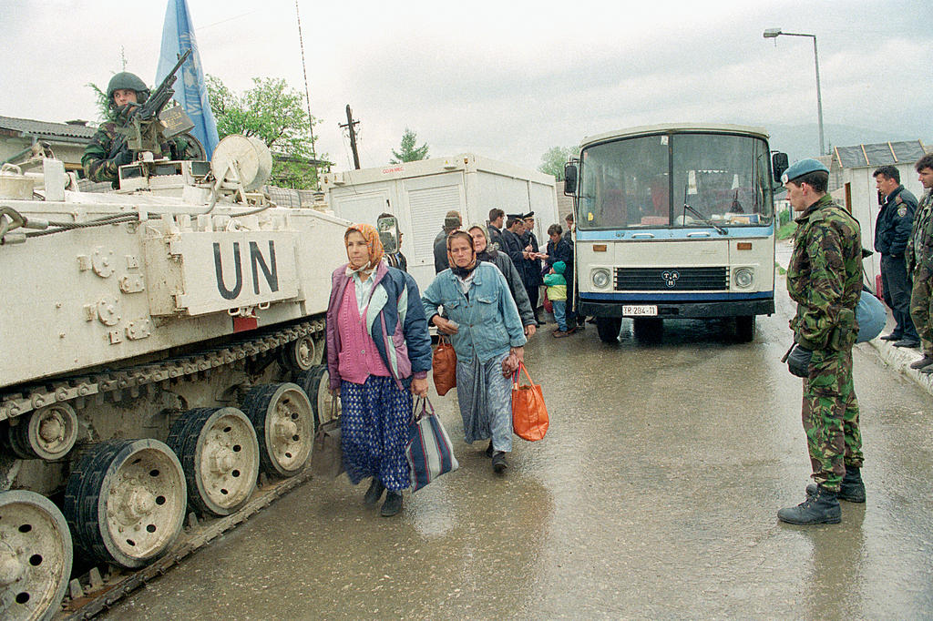 Poste de contrôle de la FORPRONU en Bosnie-Herzégovine (Stari Vitez, 1er mai 1994)