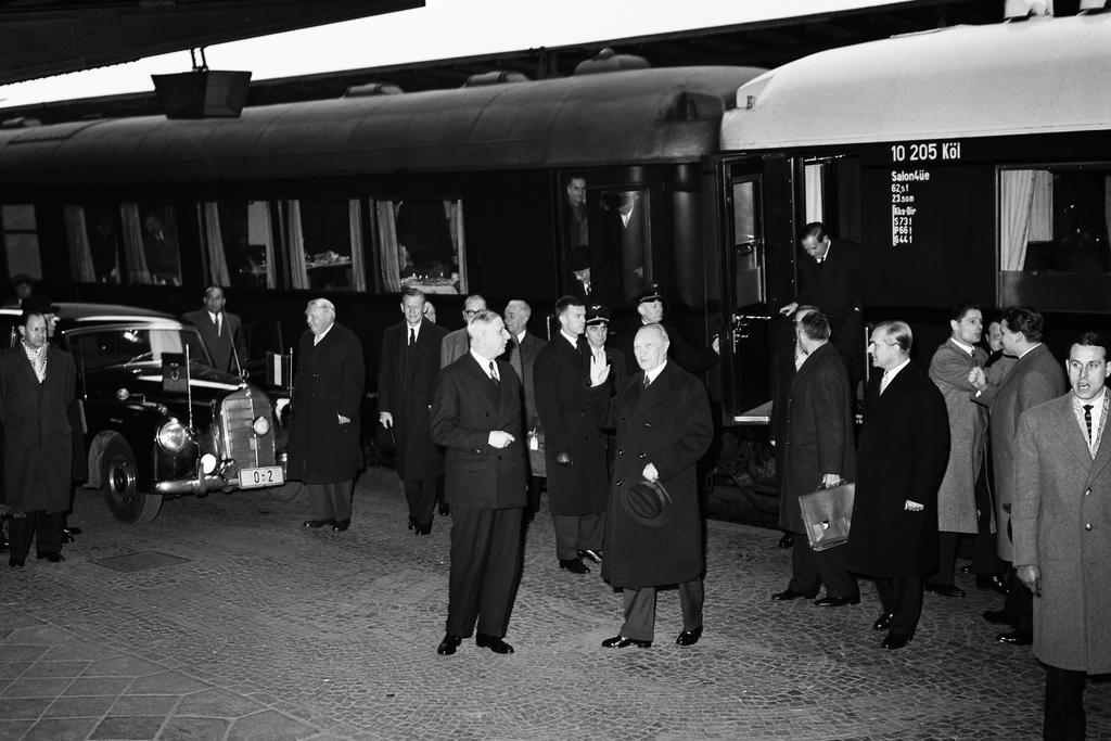 Rencontre de Charles de Gaulle et Konrad Adenauer à Bad Kreuznach (26 novembre 1958)