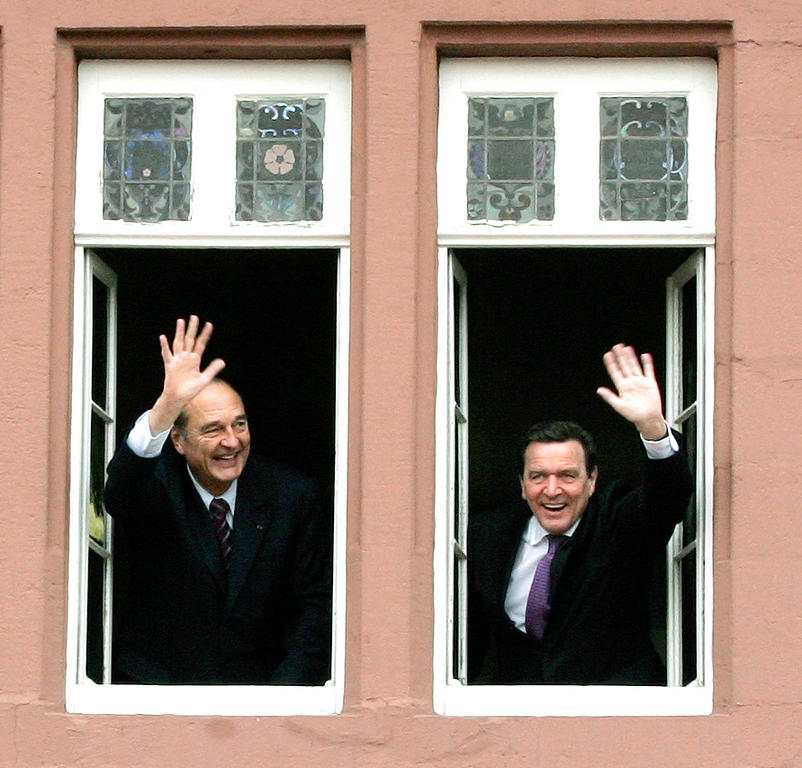 Rencontre informelle entre Jacques Chirac et Gerhard Schröder (Blomberg, 7 mars 2005)