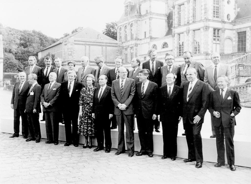 Gruppenphoto des Europäischen Rates von Fontainebleau (Fontainebleau, 25. und 26. Juni 1984)
