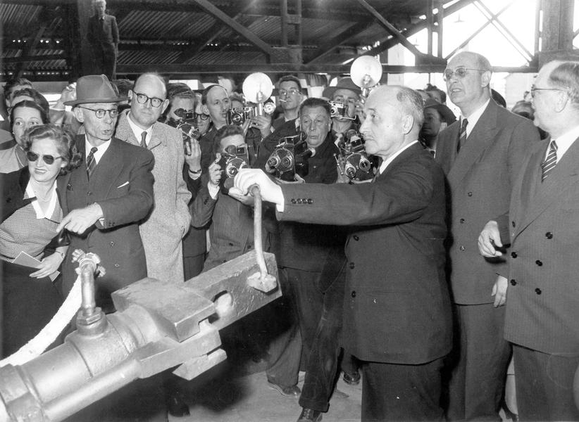 The first ECSC casting (Esch-sur-Alzette, 30 April 1953)