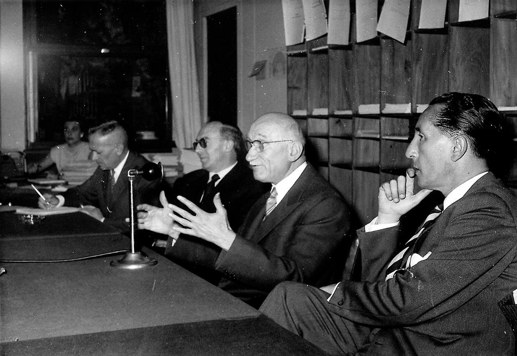 Robert Schuman, President of the European Parliamentary Assembly (June 1959)