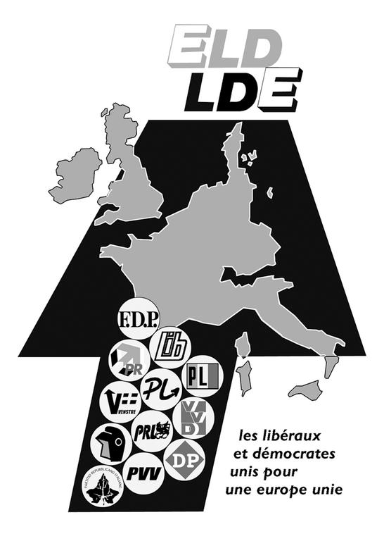 Affiche des libéraux et démocrates européens (LDE)