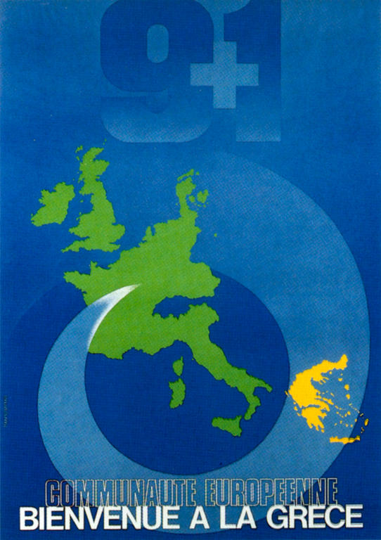 Poster welcoming Greece
