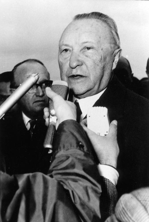 Konrad Adenauer (Rome, 25 mars 1957)