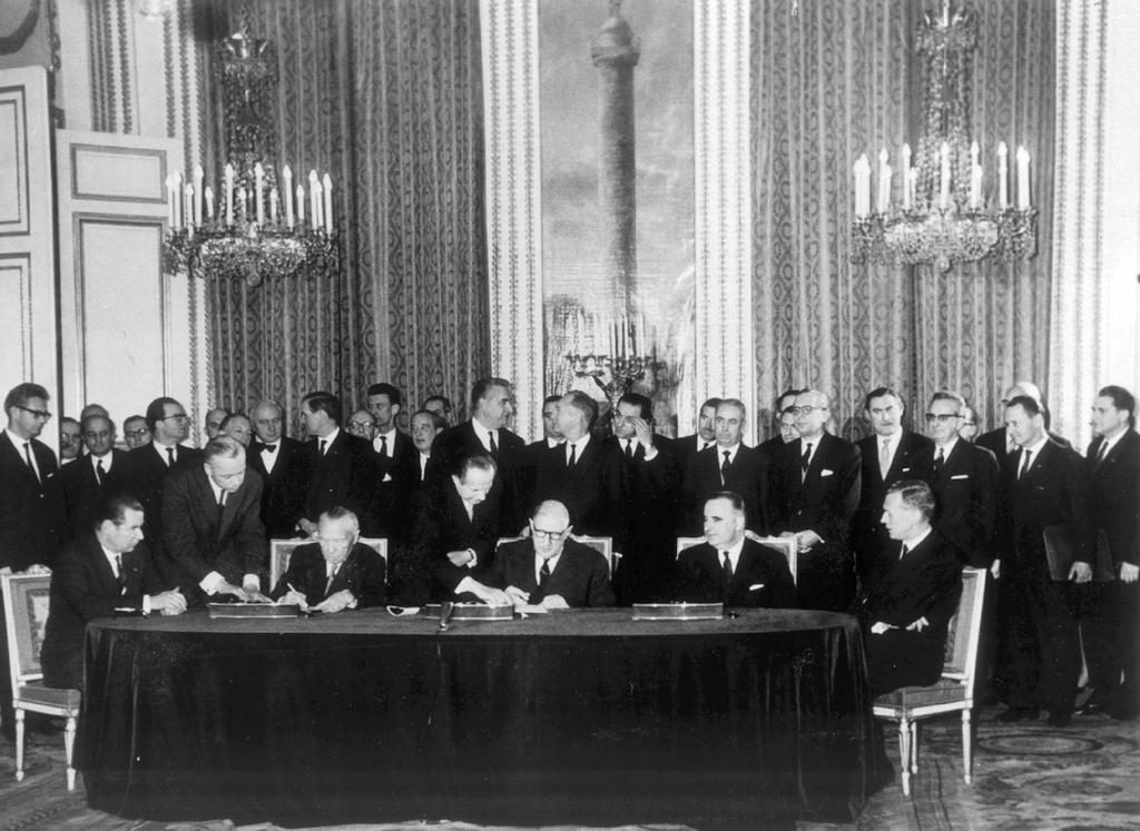 Unterzeichnung des Elysée-Vertrags (Paris 22. Januar 1963)