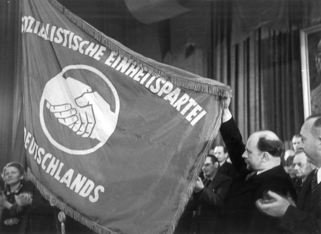 The establishment of the German Socialist Unity Party (Berlin, 21 April 1946)