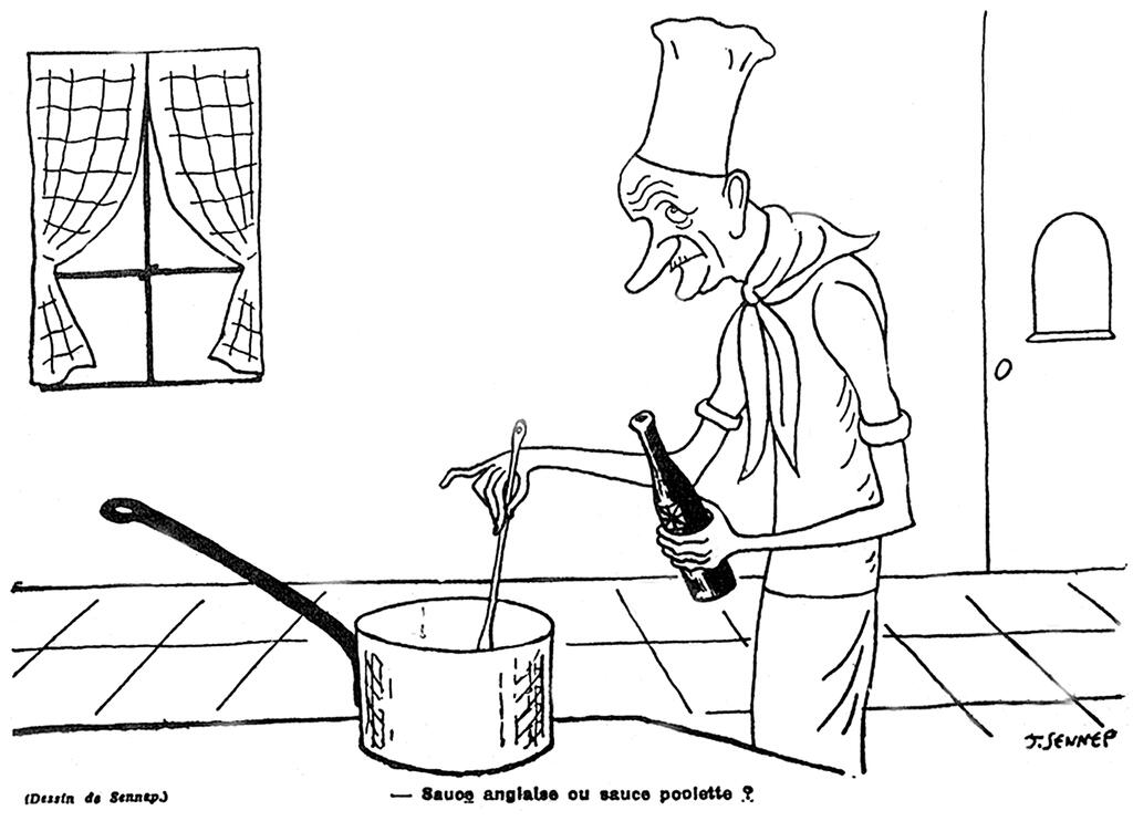 Cartoon by Sennep on the United Kingdom’s participation in the Schuman Plan (20 June 1950)