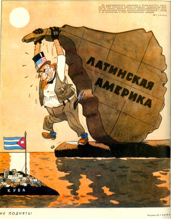 Cartoon by Ganf on the Cuban Crisis (20 February 1962)