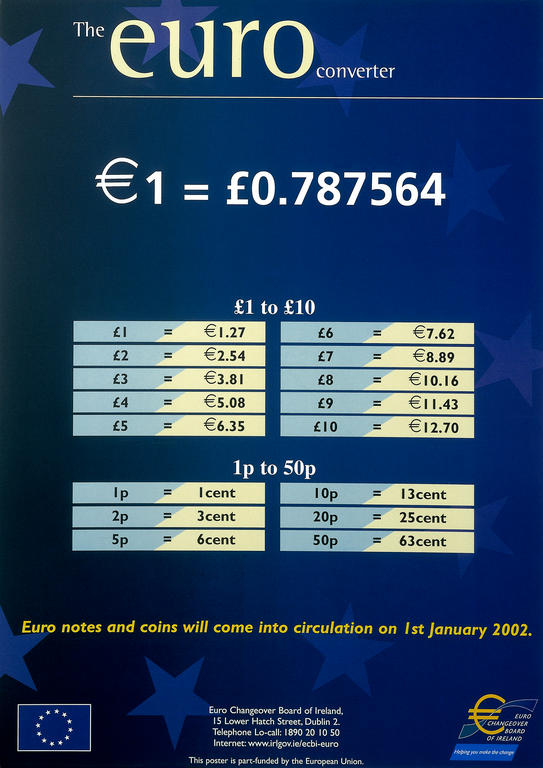 Campagne d'information irlandaise en vue du passage à l'euro
