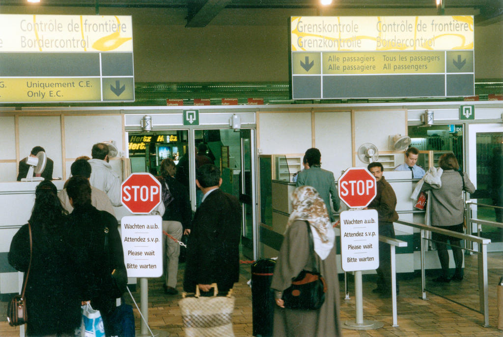 Le contrôle aux frontières de l'espace Schengen (Aéroport de Bruxelles-Zaventem)