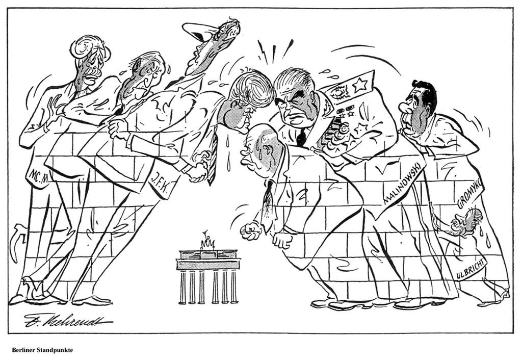 Caricature de Behrendt sur la question de Berlin (Janvier 1962)