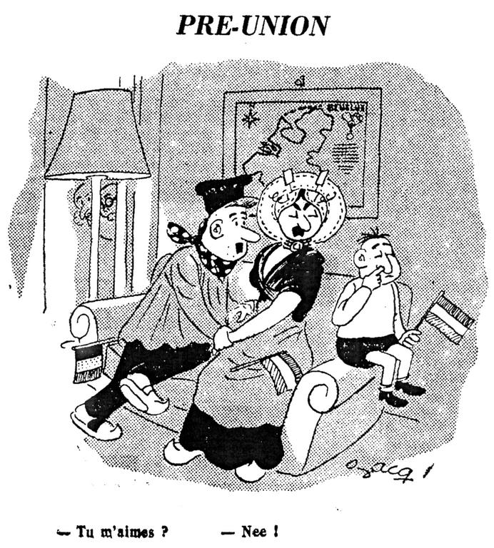 Cartoon by Gacq on Benelux (30 October 1949)