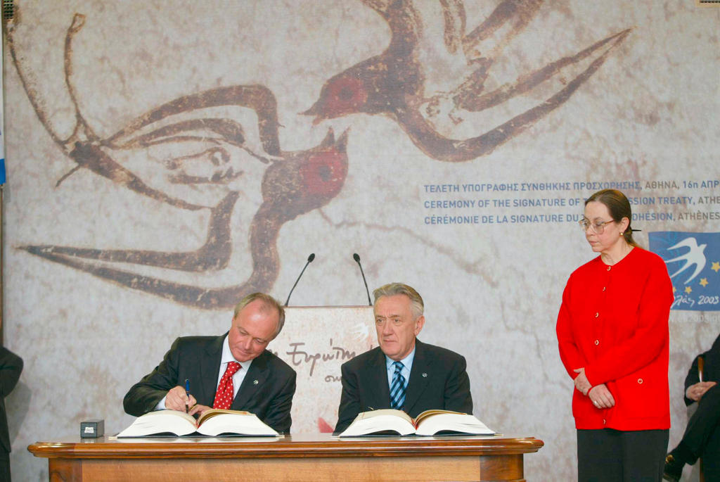 Signature par la Hongrie du traité d'adhésion à l'Union européenne (Athènes, 16 avril 2003)