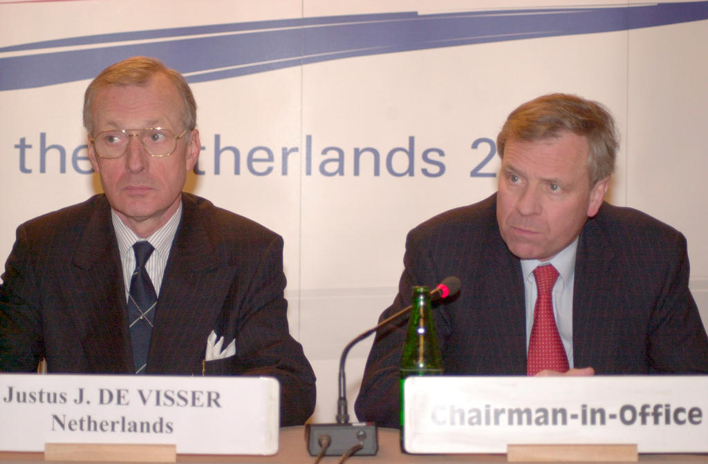 Jaap de Hoop Scheffer et Justus de Visser