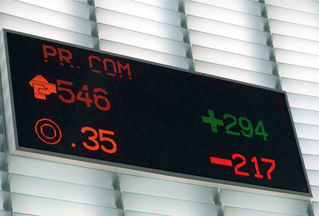 Voting display board in the Hemicycle of the European Parliament (Strasbourg)