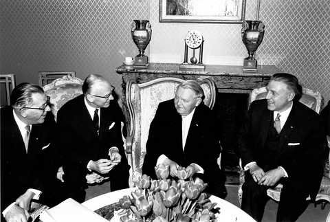 Pierre Werner and Ludwig Erhard (Luxembourg, 4 May 1964) (II)