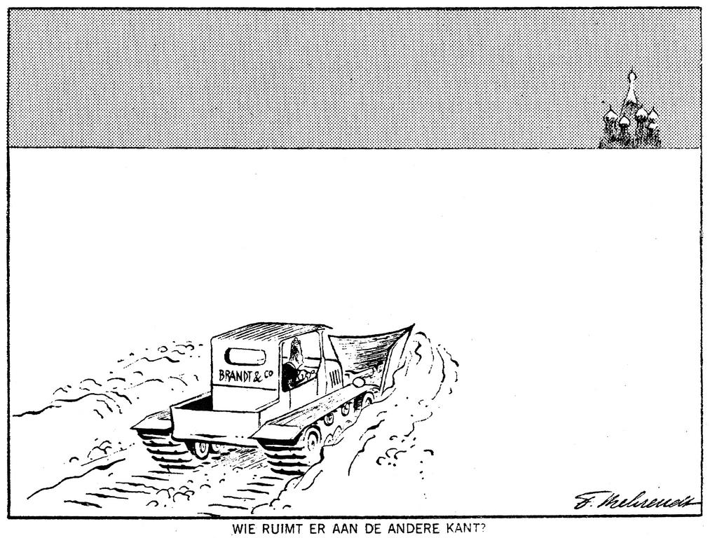 Caricature de Behrendt sur l'Ostpolitk (13 décembre 1969)