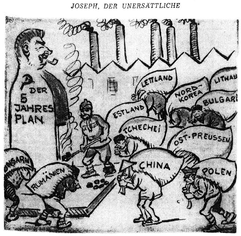 Cartoon By Simon On Soviet Economic Planning 9 June 1952 Cvce Website