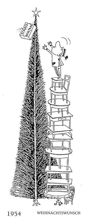 Cartoon by Ironimus on the State Treaty (1954)