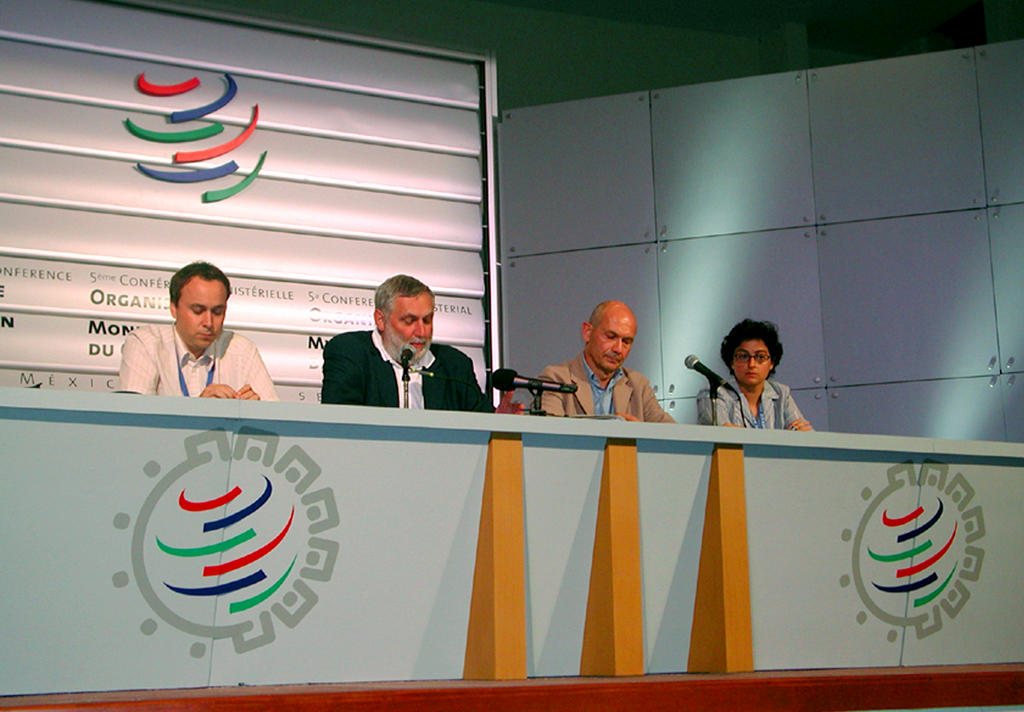 Press conference with Franz Fischler and Pascal Lamy (Cancún, 10 September 2003)