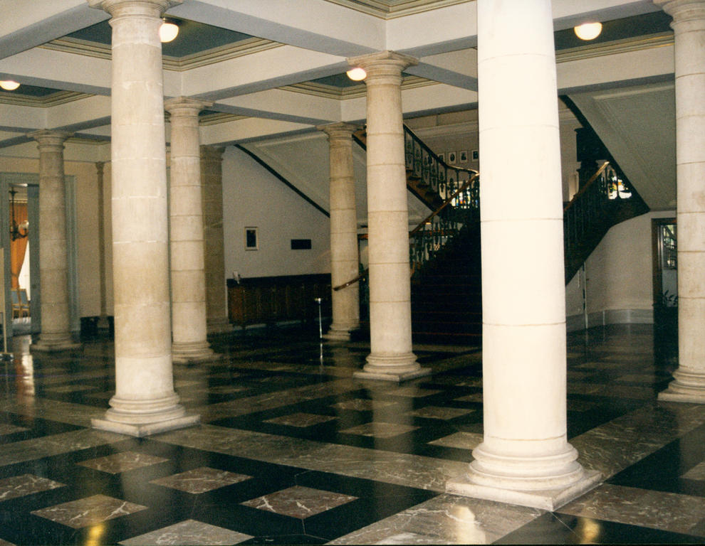 View of the main entrance hall of Luxembourg City Hall