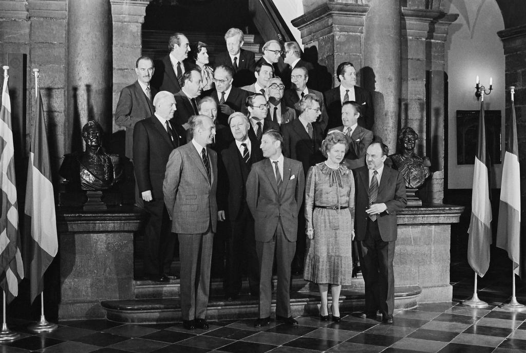 Groepsfoto van de Europese Raad van Maastricht (Maastricht, 23 en 24 maart 1981) 