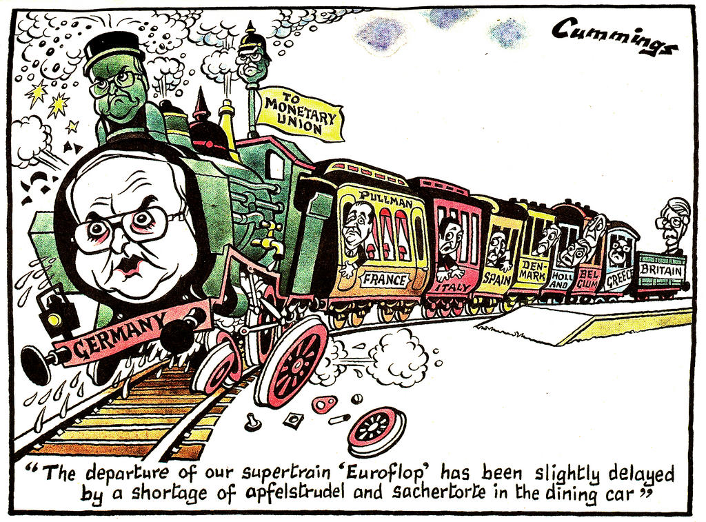 Caricature de Cummings sur l'UEM (22 février 1997)